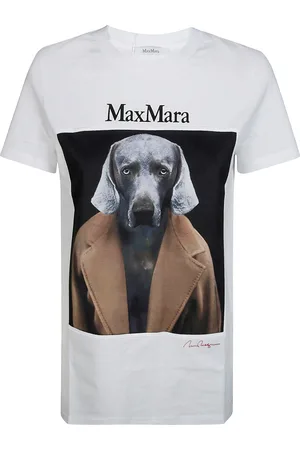 Max Mara Cipria T-Shirt Cane Cappotto Rosa