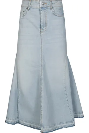 Ganni Gonna Midi In Denim