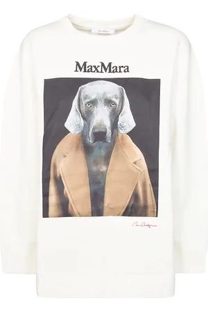 Max Mara Bacco Felpa Girocollo Cane Cappuccio