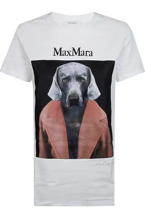 Max Mara Cipria T-Shirt Cane Cappotto Rosa