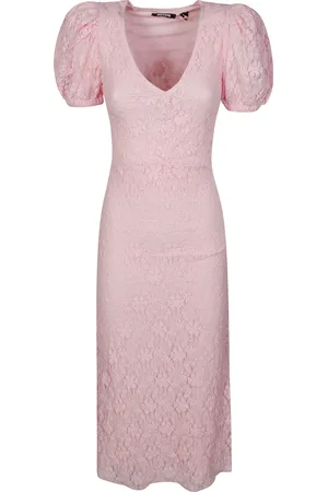 ROTATE Lace Puff Sleeve Dress