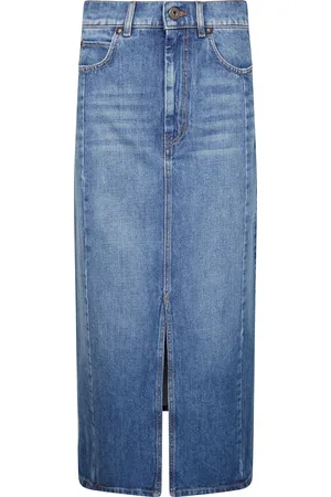 Max Mara Gesso Gonna Midi Denim