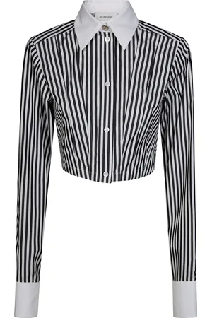 Sportmax Abano Camicia Cropped A Righe