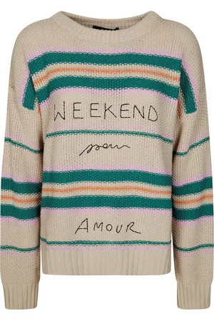 Max Mara Angus Maglia Grana Di Riso Ricamo