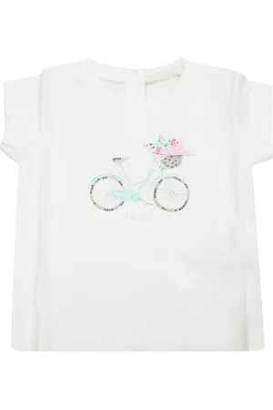 Liu Jo T Shirt Manica Corta Stampa Bici