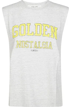 Golden Goose T-Shirt Cotton Slub Jersey With Print