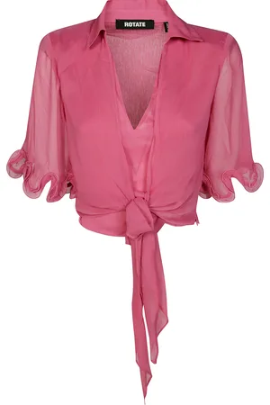 ROTATE Chiffon Tied Top