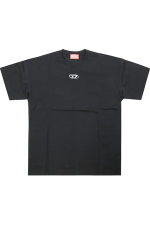 Diesel T Shirt Mm Logo Oval Argento