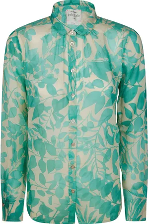 FORTE FORTE Nauges Fleuris Print Co/Se Voile Open Dress