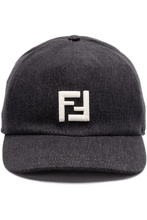 Fendi `Ff` Denim Baseball Cap