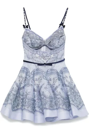 ZIMMERMANN `Crush` Twist Front Mini Dress