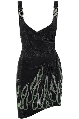 Philipp Plein `Flame` Mini Dress