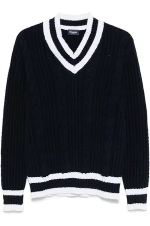DRUMOHR Long Sleeve V-Neck Sweater