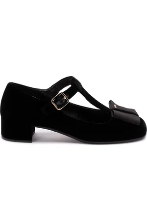 Prada Velvet `Mary Jane` Pumps