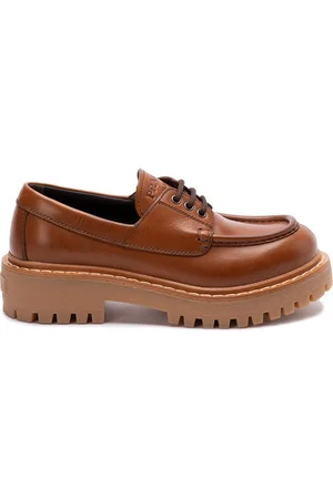 Prada `St. Moritz` Leather Lace-Up Shoes