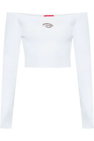 Diesel `M-Vera-Ls` Off-The-Shoulder Top
