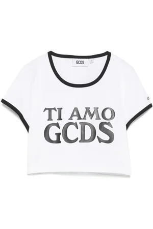 GCDS `Ti Amo ` Crop T-Shirt