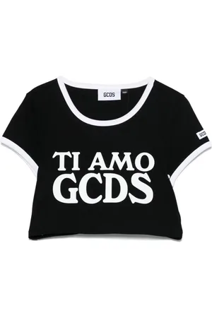 GCDS `Ti Amo ` Crop T-Shirt
