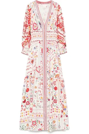 Camilla Shirred Waistband Long Dress