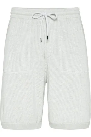 Brunello Cucinelli Cotton English Rib Knit Bermuda Shorts