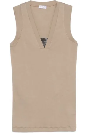 Brunello Cucinelli Top With `Precious` Insert