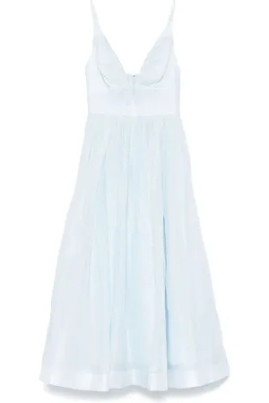 ZIMMERMANN `Illuminate` V-Neck Midi Dress