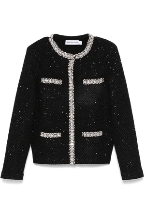 Self-Portrait Sequin Knit Cardigan