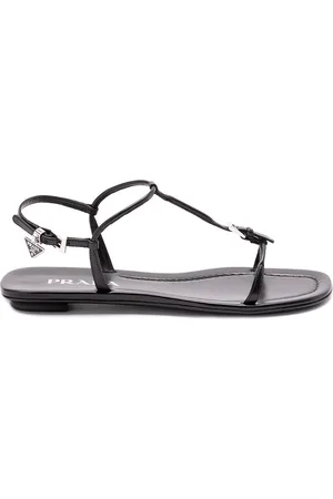 Prada Leather Flat Sandals