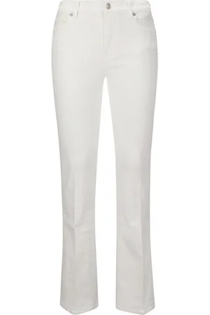 7 for all Mankind `Bootcut Cloud White` Jeans