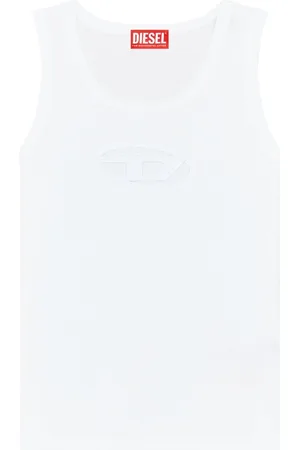Diesel `T-Lynys-Od` Tank Top With Cut-Out `Oval D` Logo