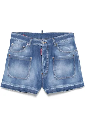 Dsquared2 Medium Wash Baggy Shorts