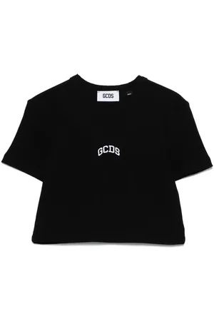 GCDS `Lounge Logo` Crop T-Shirt