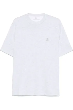 Brunello Cucinelli Cotton Jersey Crew-Neck T-Shirt With Logo