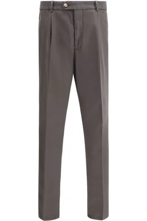 Brunello Cucinelli Garment-Dyed Leisure Fit Pants