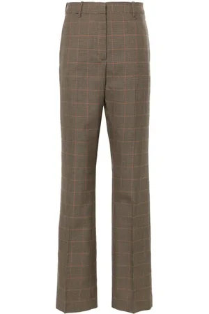 Golden Goose Relaxed Pied De Poule Check Pants