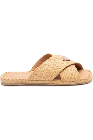 Prada Raffia Sandals