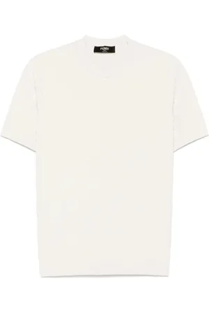 Fendi `Ff Selleria` Short Sleeve Crew-Neck Sweater