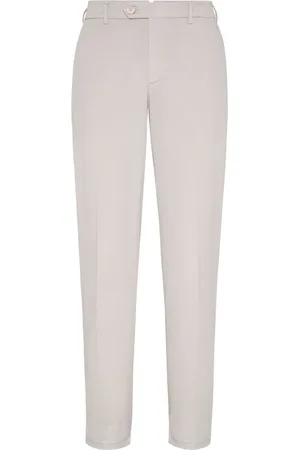 Brunello Cucinelli Gabardine Garment Dyed Pants