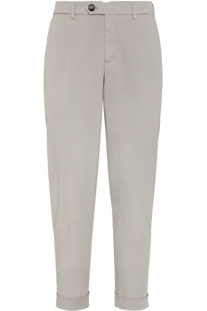 Brunello Cucinelli Gabardine Garment Dyed Pants