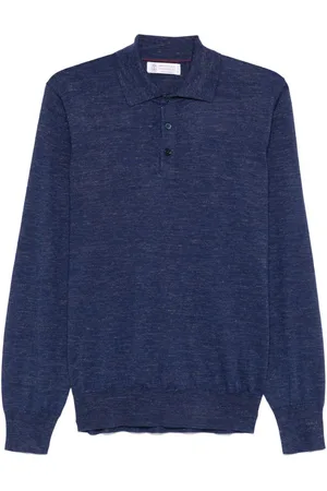 Brunello Cucinelli Long Sleeve Polo-Neck Sweater
