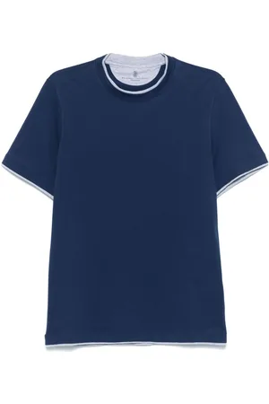 Brunello Cucinelli Crew-Neck T-Shirt With Faux-Layering