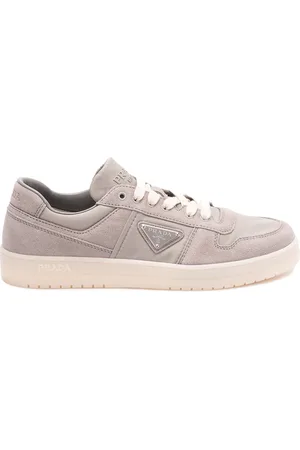 Prada `Downtown` Suede And Nylon Sneakers