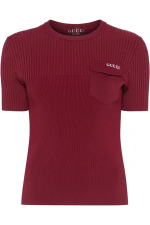 Gucci Short Sleeve Crew-Neck Top
