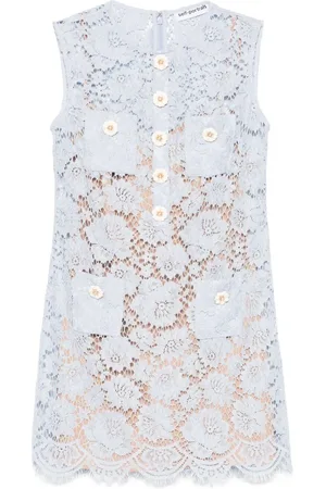 Self-Portrait Fine Lace Mini Dress
