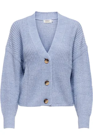 Cardigan Lungo ONLY Donna - Maglia Elasticizzata Con Tasche Aperto - Foto 2
