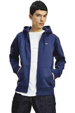 Tommy Hilfiger Tjm Reg. fleece zipblank-spacefelpa con cappuccio