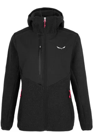 Salewa W Fedaia Alpine Woolblank-spacefelpa con cappuccio