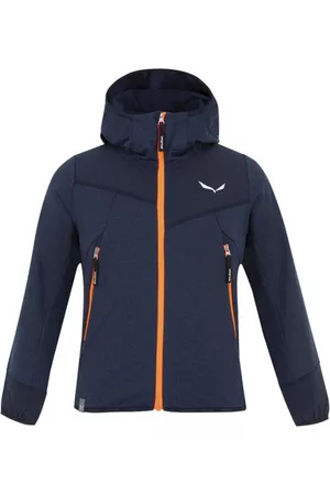 Salewa Agner Melangeblank-spacefelpa in pile con cappuccio