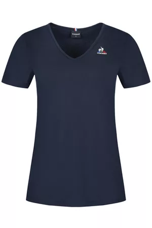 Le Coq Sportif Donna T-shirt a maniche corte - Ess SS Col V N2 W - T-shirt - donna. Taglia L