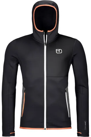 ORTOVOX Fleece Hoodyblank-spacefelpa in pile con cappuccio